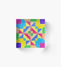 #DeepDream Color Squares Visual Areas 5x5K v1448168644 Acrylic Block