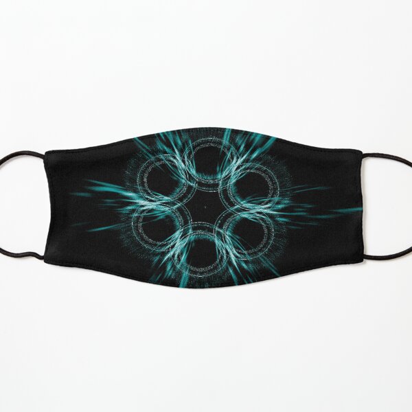 Rings Geometric Blur Kids Mask