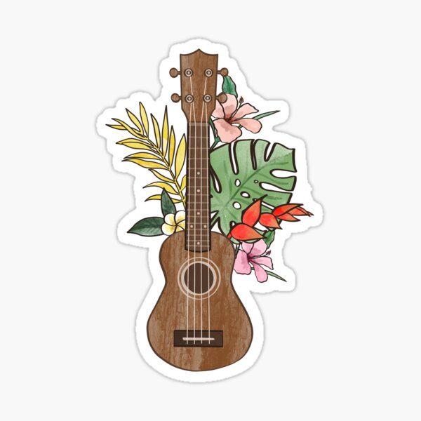 Ukulele Stickers Redbubble