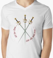 Musketeer Mantra Men's V-Neck T-Shirt