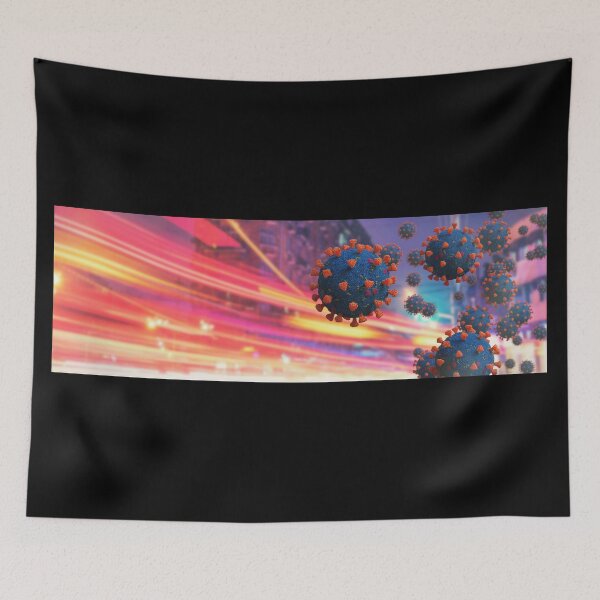 Item preview, Coronavirus epidemic, the Covid-19 pathogen in the city designed and sold by DottedYeti.