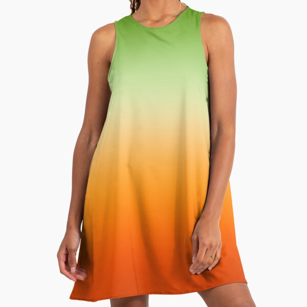 Green White Orange Dresses for Sale | Redbubble