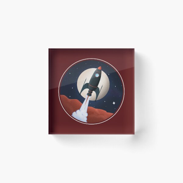 Item preview, Retro Rocketship designed and sold by SoloDesignArt.