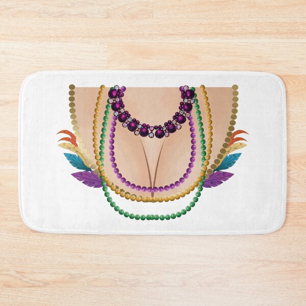 Item preview, Funny Boobs print Mardi Gras New Orleans Gift Tee  product designed and sold by Lisbob.