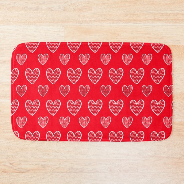 Item preview, White hearts on a red background designed and sold by Galo4ka555.