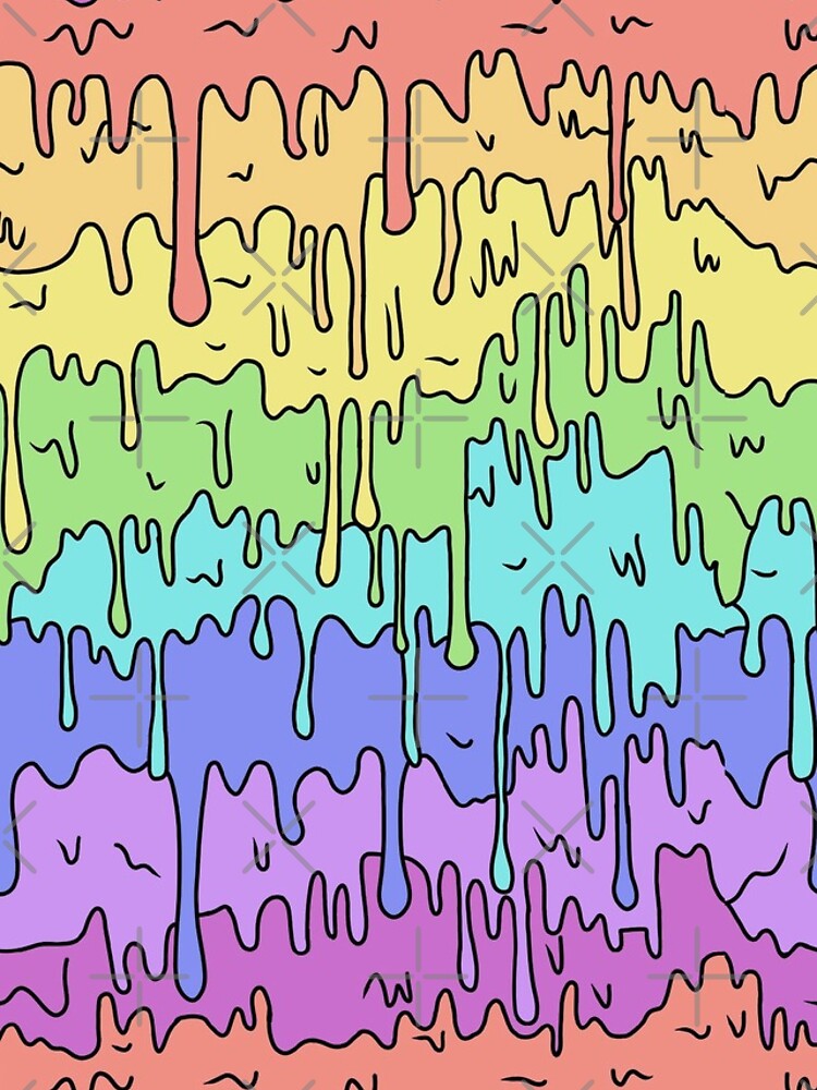 "Kawaii pastel slime drip aesthetic cute" iPhone Case & Cover by