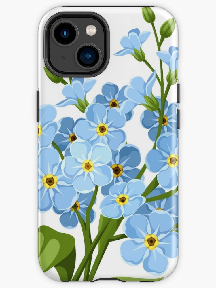 Funda de iPhone «Ramo de flores nomeolvides.» de Naddya | Redbubble