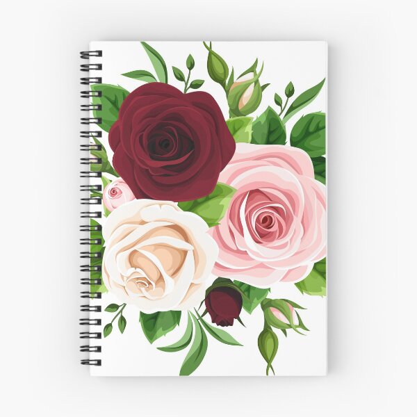 Item preview, Bouquet of burgundy, pink and white roses. designed and sold by Naddya.