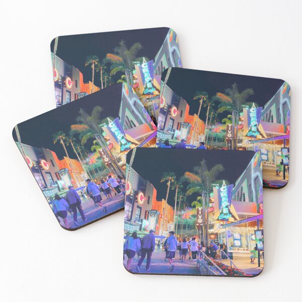 Item preview, Hollywood City Walk fotografía de noche designed and sold by Rocky Designs.
