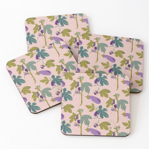 Item preview, Pattern with figs and aubergine  designed and sold by Saraiaguiar.
