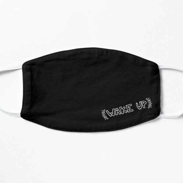 Keith Haring Inspired - WAKE UP Mask Flat Mask