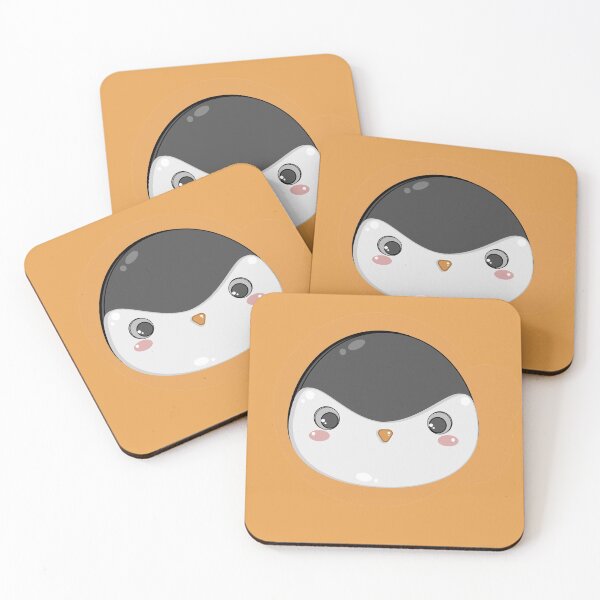 Item preview, kawaii orange penguin designed and sold by Mariela Alfaro.