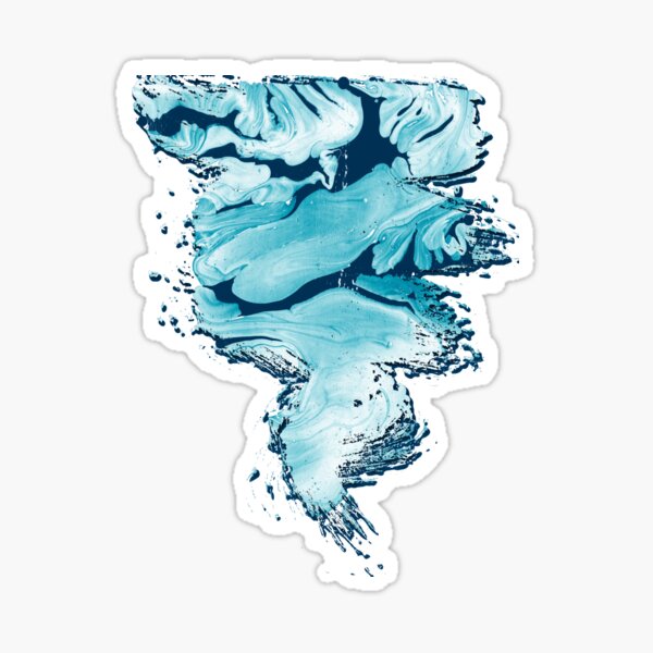 Blue wave Sticker