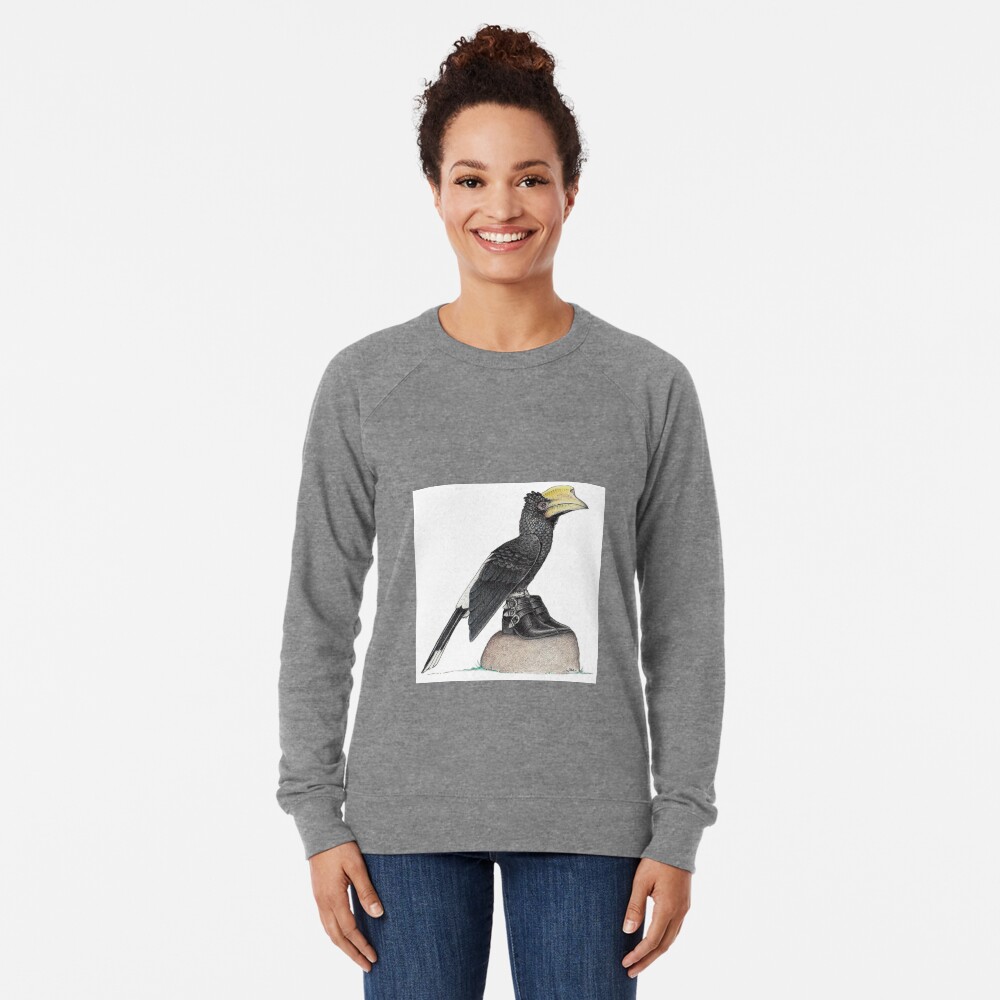 Hornbill in buckle shoes Lightweight Sweatshirt