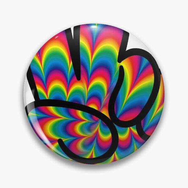Item preview, Psychedelic Hippie Peace Sign product, Psychedelic Tee designed and sold by Lisbob.