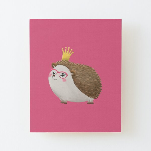 Queen Hedgie (no background version) Wood Mounted Print