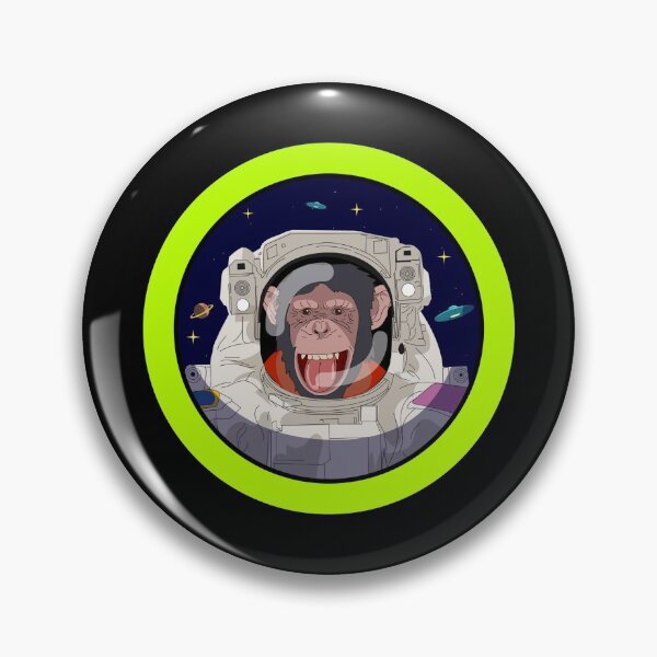 Item preview, chimp astronaut  designed and sold by ThrowBack-Clot.