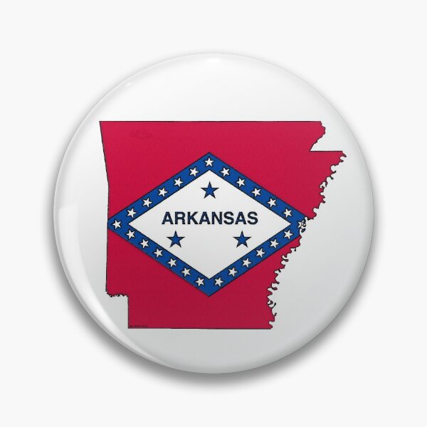 Item preview, Arkansas Map With Arkansas State Flag designed and sold by Havocgirl.