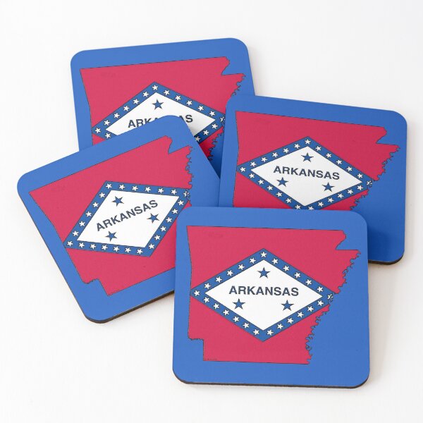 Item preview, Arkansas Map With Arkansas State Flag designed and sold by Havocgirl.