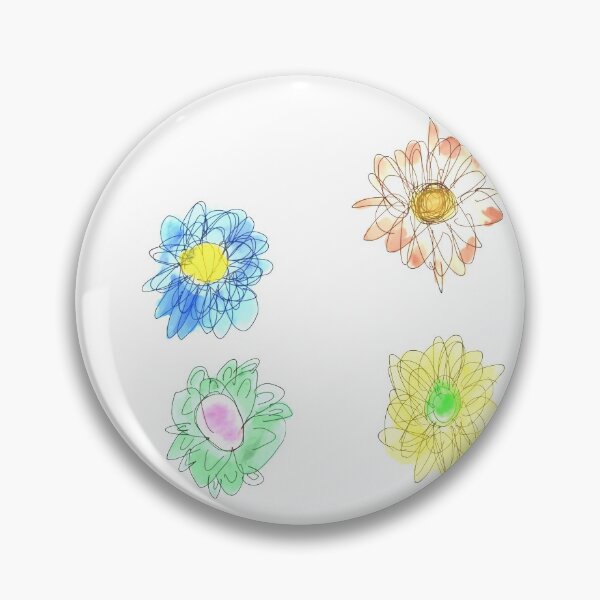 Item preview, Four Flowers designed and sold by Skiing On Fluffy Clouds.