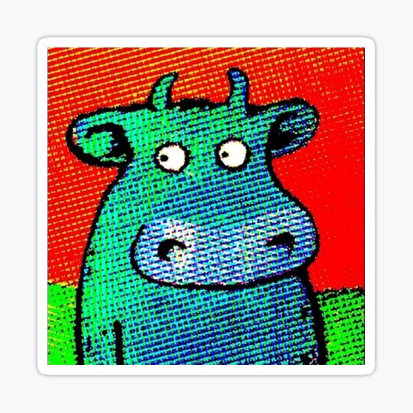 THIS COW IS A HIT Sticker