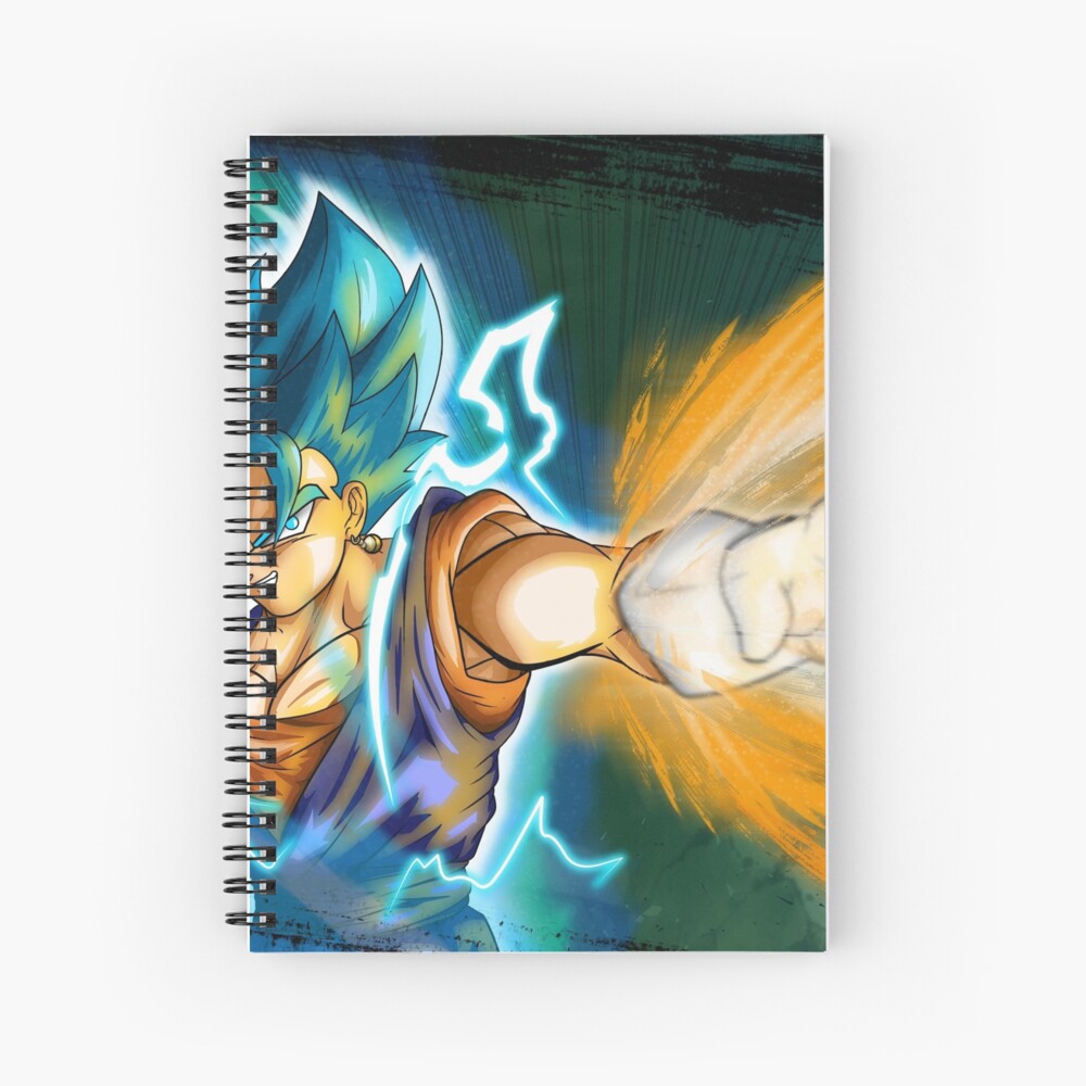 Goku super saiyan Blue by bessalius Spiral Notebook by Bessalius