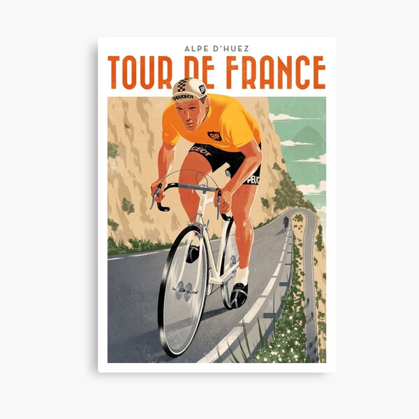 Reiseplakat - Alpe D'Huez - Tour de France Leinwanddruck