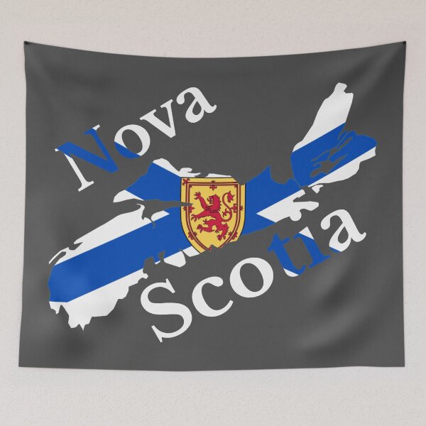 Item preview, Nova Scotia Flag Map, NS, Canada designed and sold by marosharaf.
