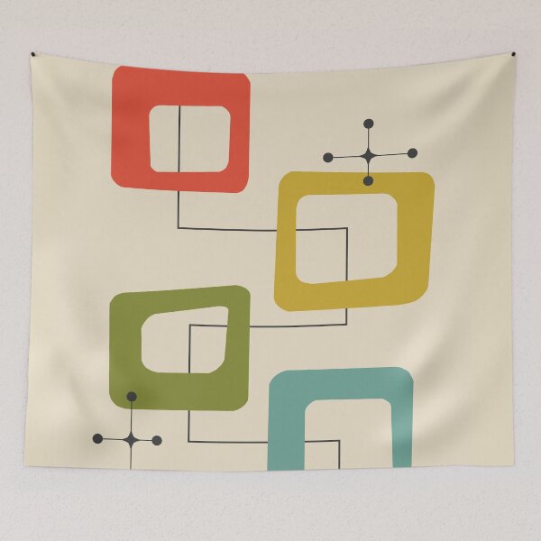 Item preview, Mid-Century Modern Retro Abstract designed and sold by aMano-mapping.