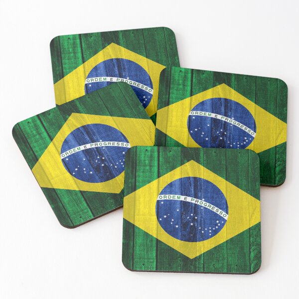 Artikelvorschau, Wood flag of Brazil entworfen und verkauft von Dr-Pen.