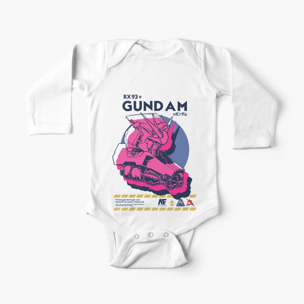 Gundam Pop Art Baby One Piece By Accout Ong Redbubble