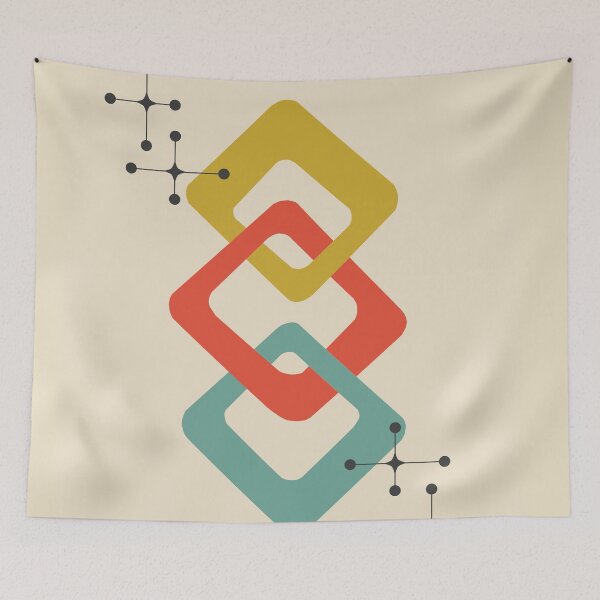 Item preview, Mid-Century Modern Retro Abstract designed and sold by aMano-mapping.