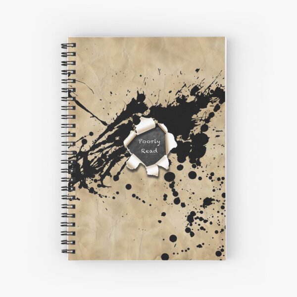 'Poorly Read' Logo Spiral Notebook