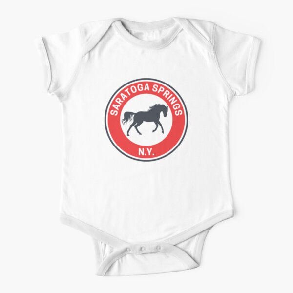 Vintage Saratoga Springs New York Short Sleeve Baby One-Piece
