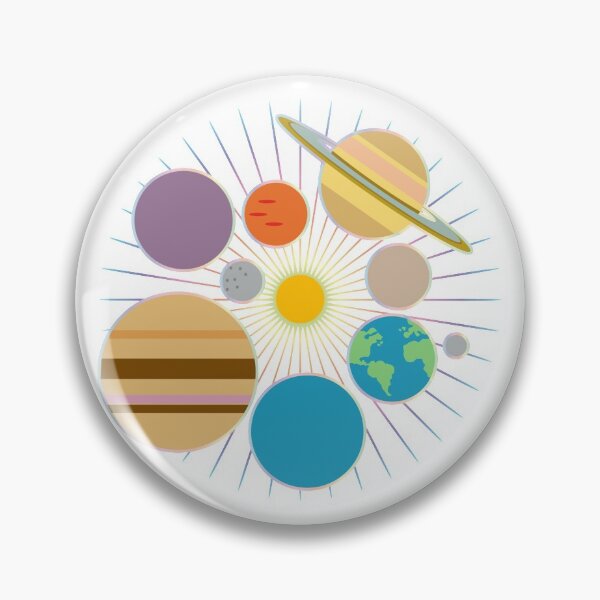 Item preview, Solar System Simple Minimalist Astronomy Planet print designed and sold by Lisbob.