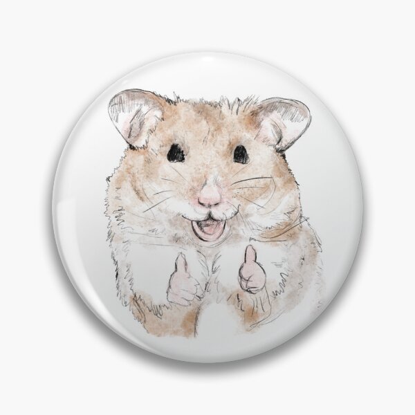 Item preview, Thumbs Up Hamster Meme Design Sticker designed and sold by danycati.