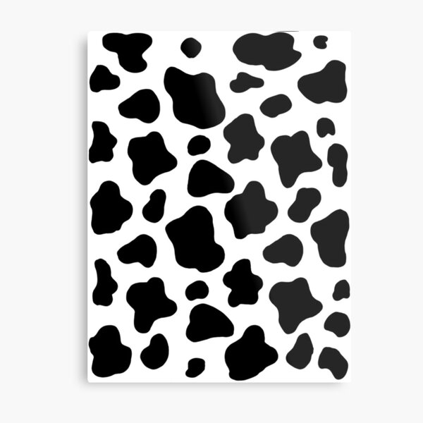 Black Cow Print Sticker for Sale by CatharticTick