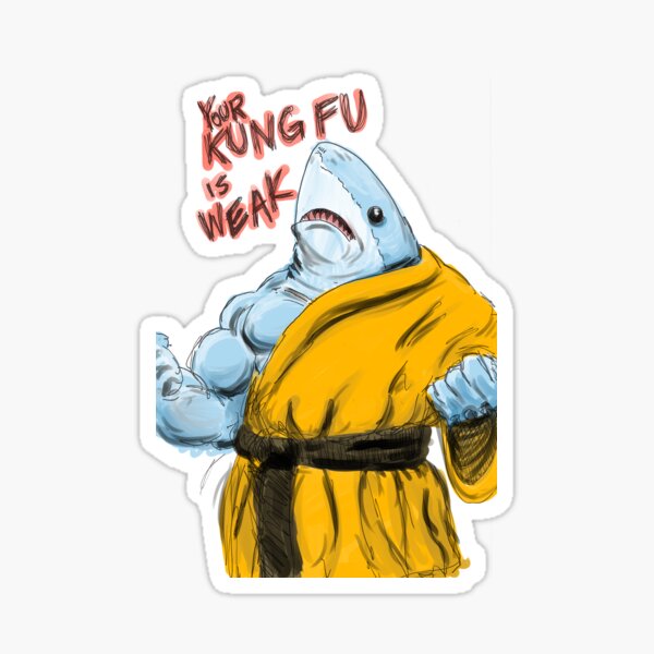 SHAOLIN SHARK Sticker
