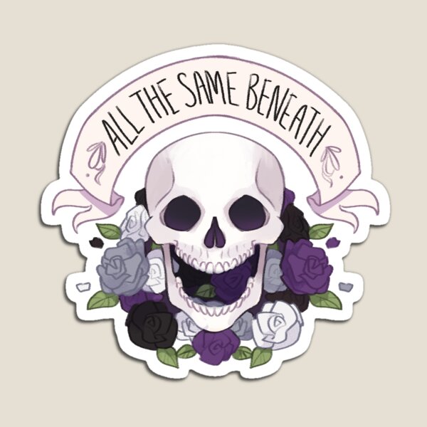 Artikelvorschau, Pride Skull - Asexuell entworfen und verkauft von EsotericApiary.