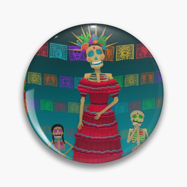 Item preview, Blue Ómbre Day of the Dead designed and sold by Cynthia De La Torre.
