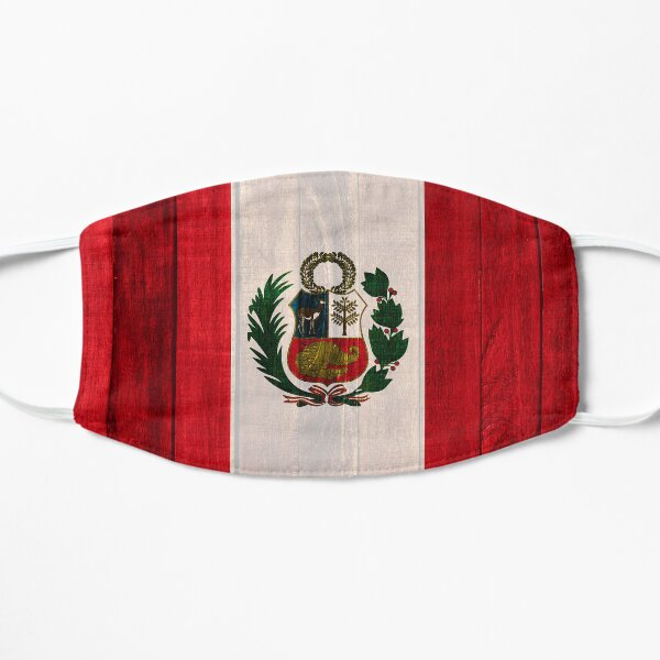Wood flag of Peru Mask