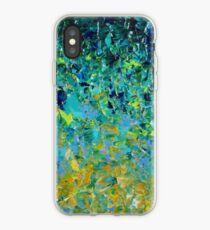Vinilo o funda para iPhone BELLEZA BAJO LA SUPERFICIE - Impresionante Lago Océano Río Agua Naturaleza Verde Azul Verde Amarillo Aqua Resumen