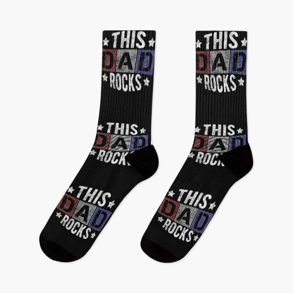 Item preview, This Dad Rocks Distresses Style Fathers Day Gift designed and sold by T-minus.