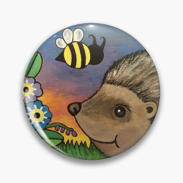 Item preview, Hedgehog/Forget-Me-Nots - Bee-Not-Forgotten designed and sold by Debbee75.