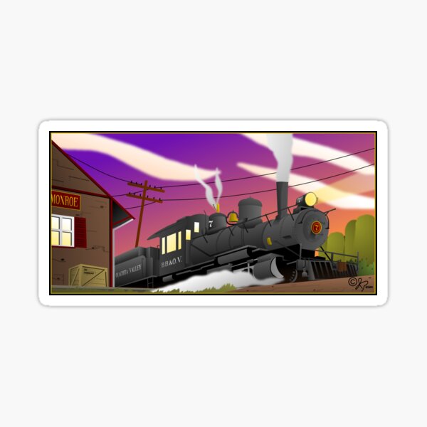 Railroad Stickers Redbubble - roblox decal freightliner train