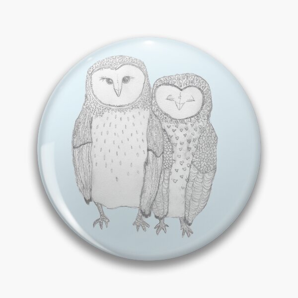 Item preview, Cute Owl Couple designed and sold by ArtChildGalore.