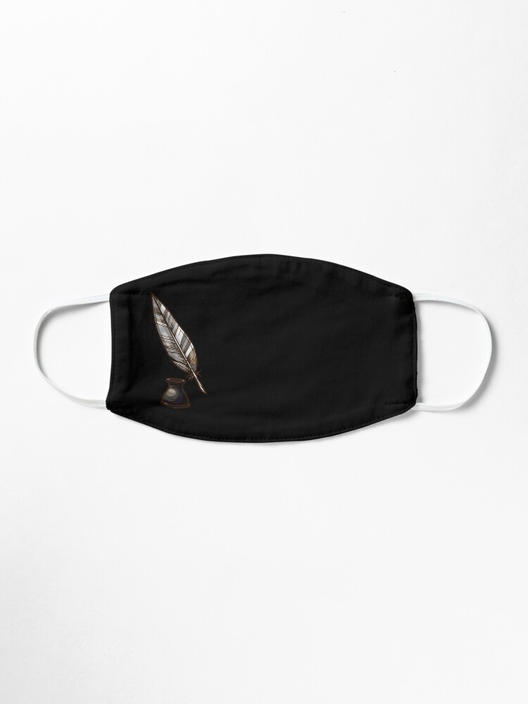 Alternate view of Vintage Inkwell and Quill Mask