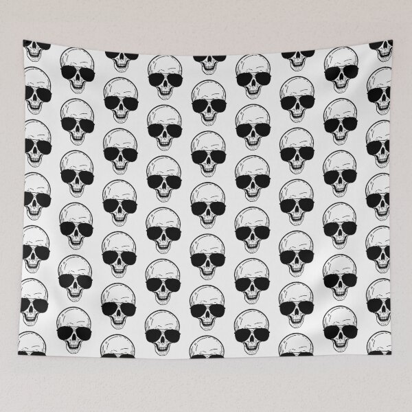 Item preview, Skull Aviator Sunglasses designed and sold by Rustic Valley Studio.