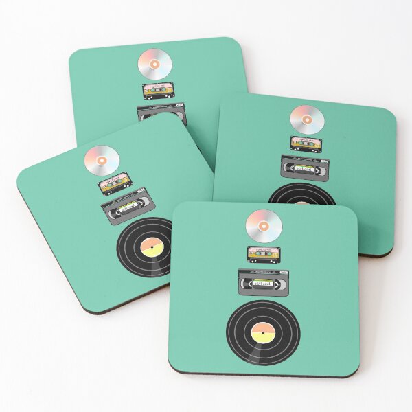 Item preview, Retro Vinyl and Cassette Tape Pattern designed and sold by piedaydesigns.