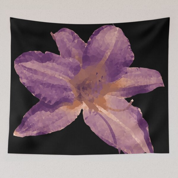 Item preview, Day Lily in Purple Triangles designed and sold by After 10 POD Designs.